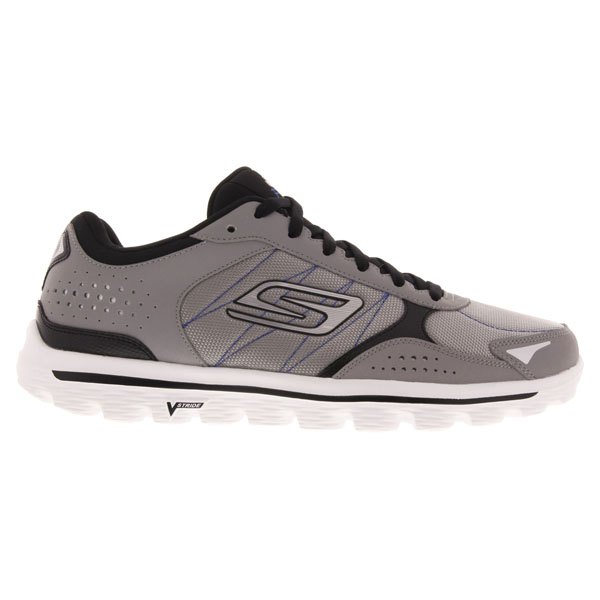 Skechers Men Extra Wide Fit (4E) Shoes - Flash DNA Gray/Black