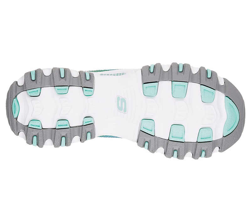 Skechers Women D'Lites - Made to Shine White/Blue
