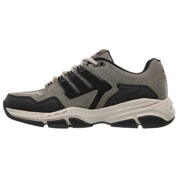 Skechers Men Extra Wide Fit (4E) Shoes - Cross Court TR Olive/Black