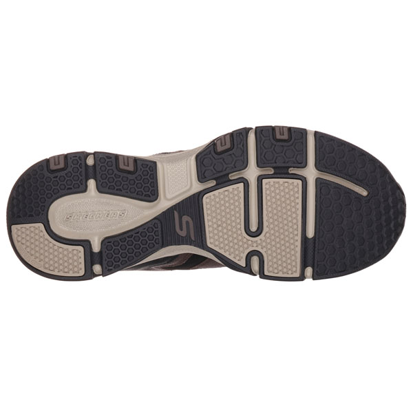 Skechers Men Extra Wide Fit (4E) Shoes - Cross Court TR Brown/Black