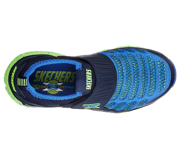Skechers Boys Skech-X: Cosmic Foam - Portal Crusher Navy/Lime