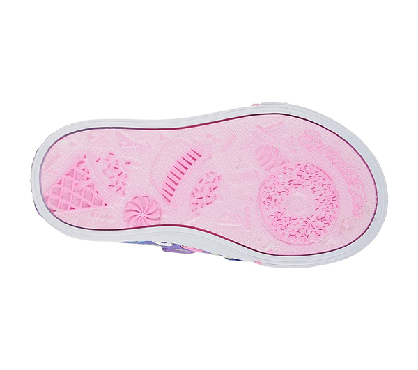 Skechers Girls Sprinkle Toes: Skippers - Sweet Somethin Black/Multi