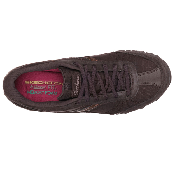 Skechers Women Relaxed Fit: Bikers - Abroad Chocolate