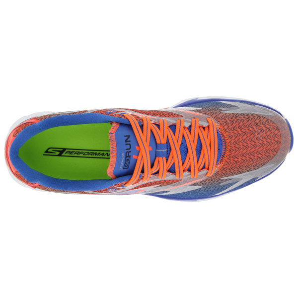 Skechers Men Extra Wide Fit (4E) Shoes - Blue/Orange
