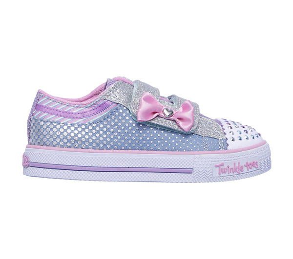 Skechers Girls Twinkle Toes: Shuffles - Dotty Divine Deon Pink