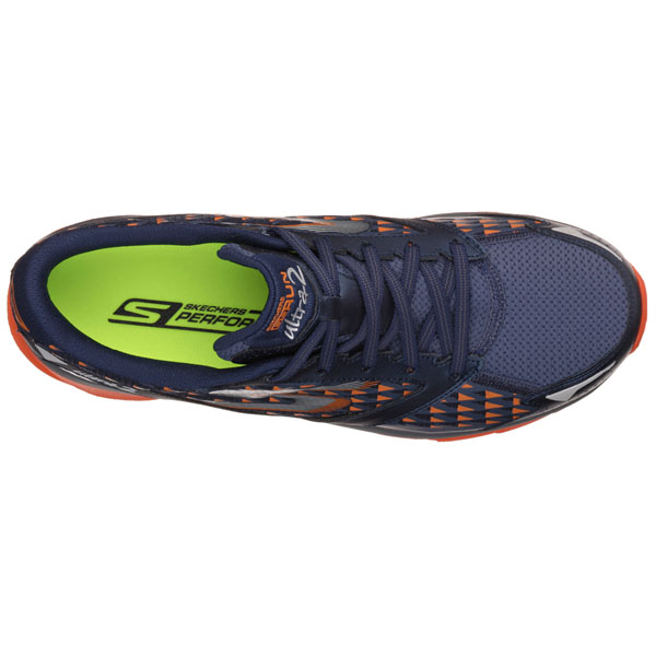 Skechers Men Extra Wide Fit (4E) Shoes - Ultra Navy/Orange