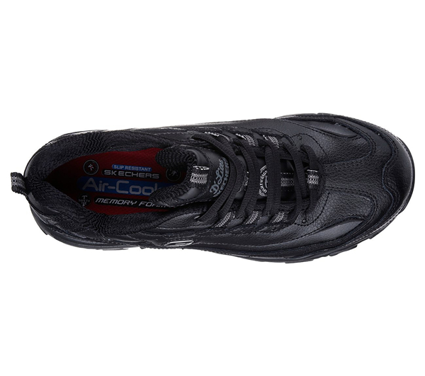 Skechers Women Work: D'Lites - Pooler Alloy Toe Black