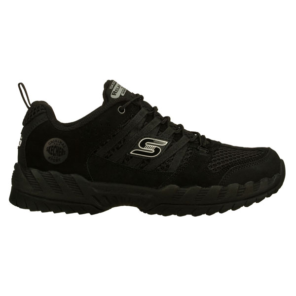Skechers Men Extra Wide Fit (4E) Shoes - Outland Black/Charcoal