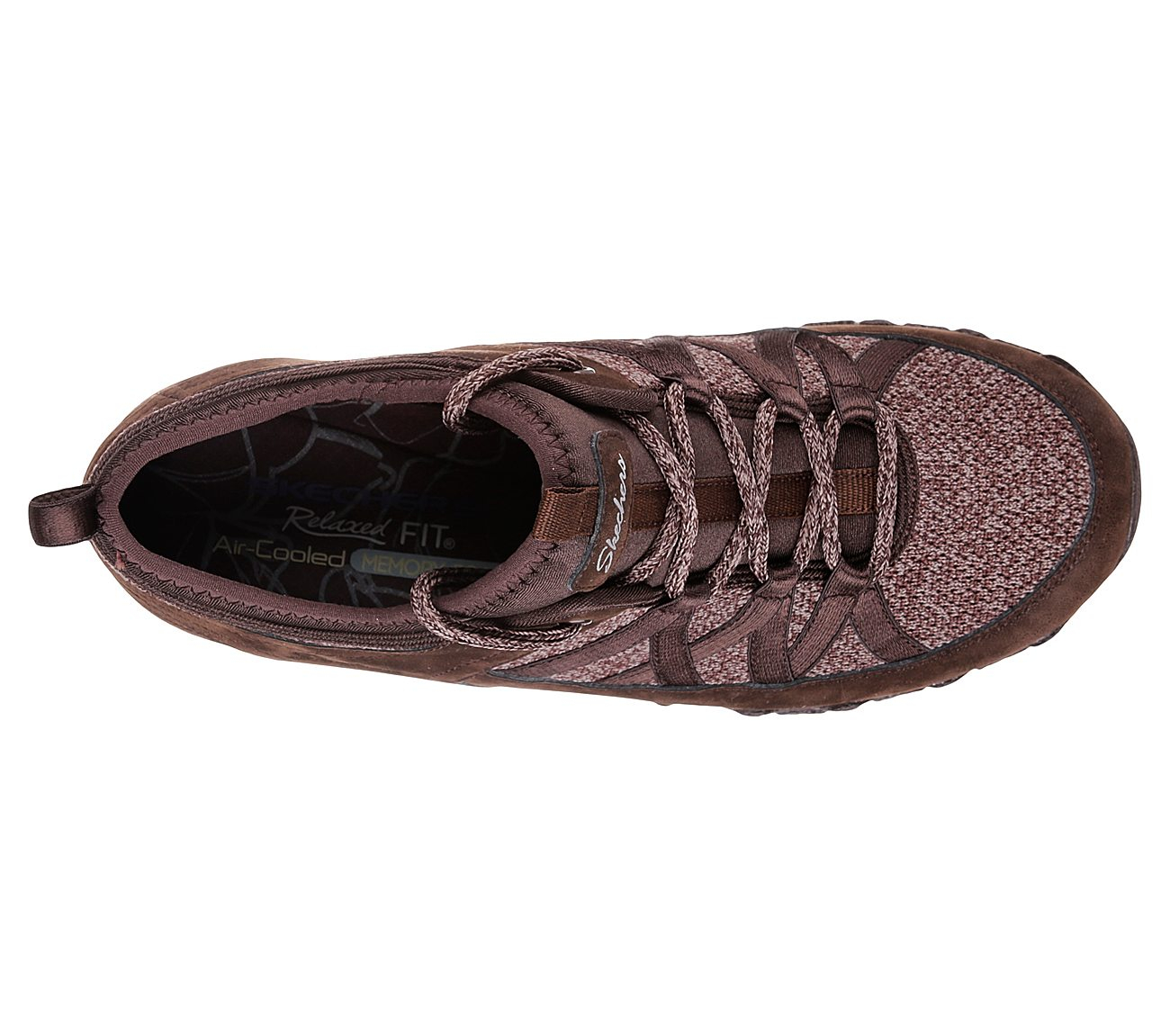 Skechers Women Relaxed Fit: Bikers - Bold Step Chocolate