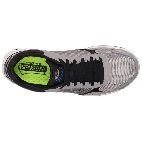 Skechers Men Extra Wide Fit (4E) Shoes - Flash DNA Gray/Black