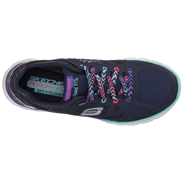Skechers Women Relaxed Fit: Skech-Flex - Fashion Play Navy/Multi