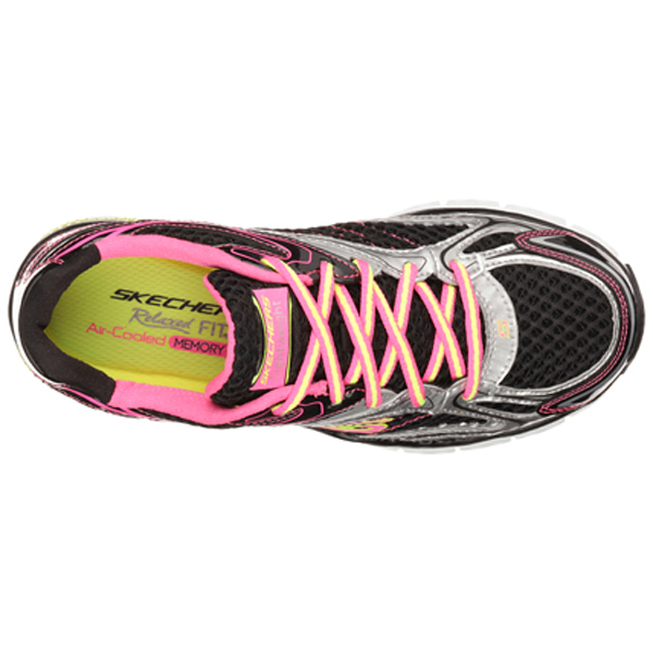 Skechers Women Relaxed Fit Sport: Prize Seeker Black/Pink