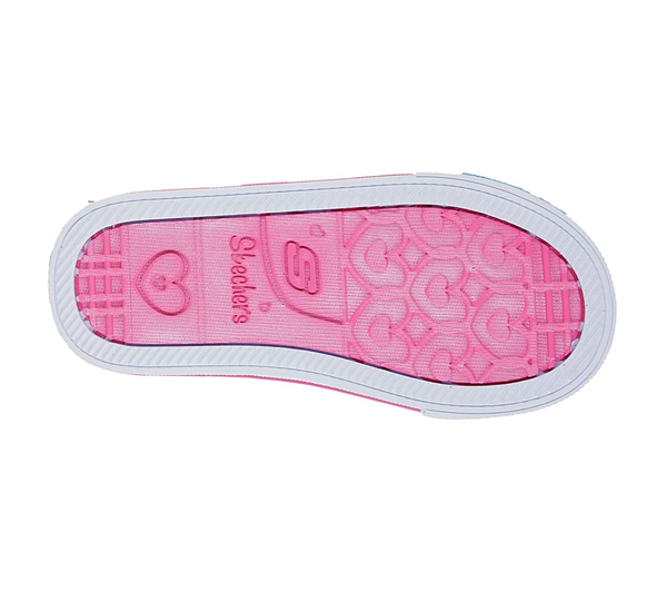 Skechers Girls Twinkle Toes: Shuffles - Snazzy Skips Pink/Turquoise
