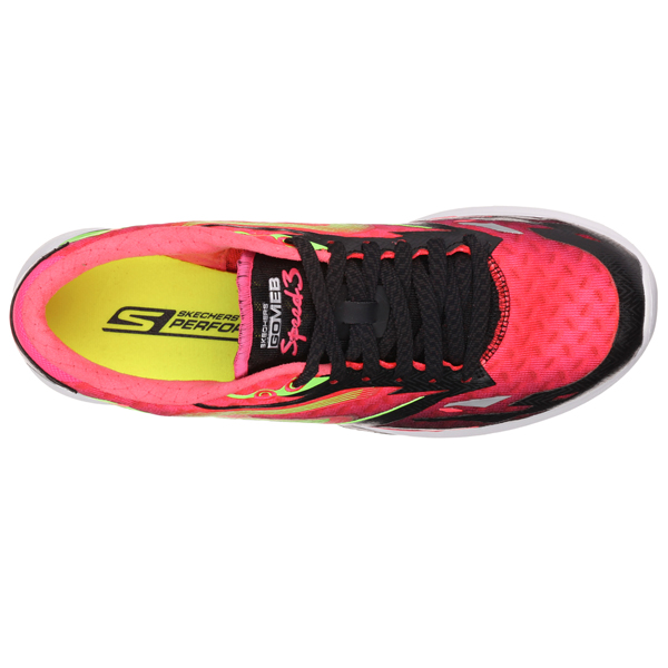 Skechers Women Gomeb Speed Black/Hot Pink