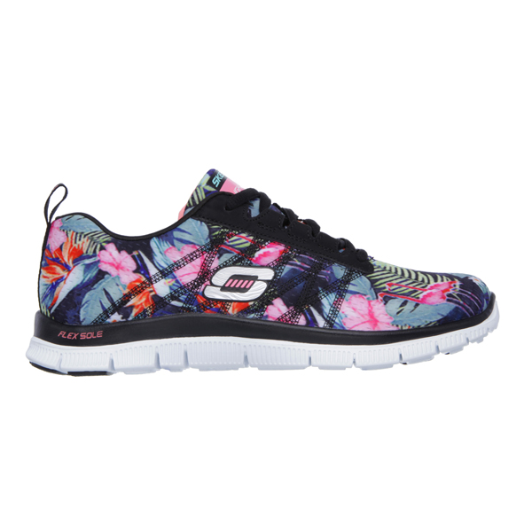 Skechers Women Flex Appeal - Floral Bloom Black/Multi