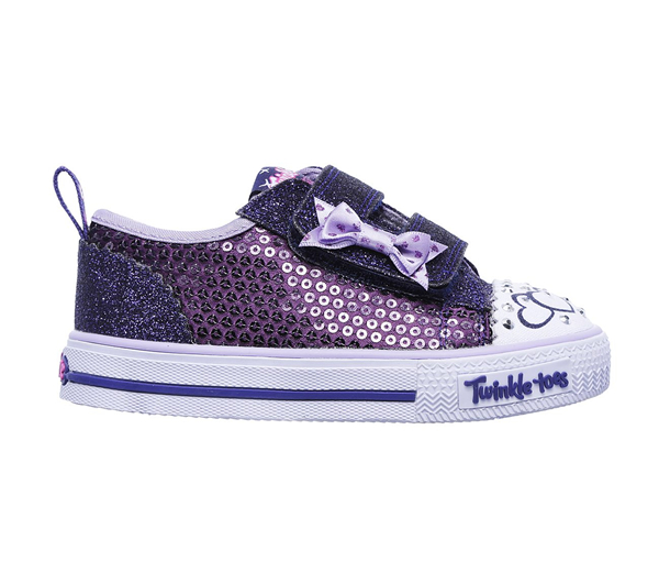 Skechers Girls Twinkle Toes: Shuffles - Itsy Bitsy Purple/Blue