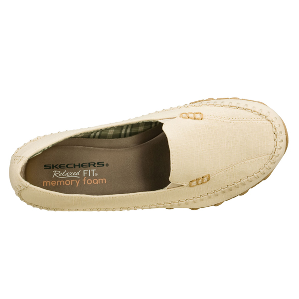 Skechers Women Relaxed Fit: Bikers - Cross Walk Natural