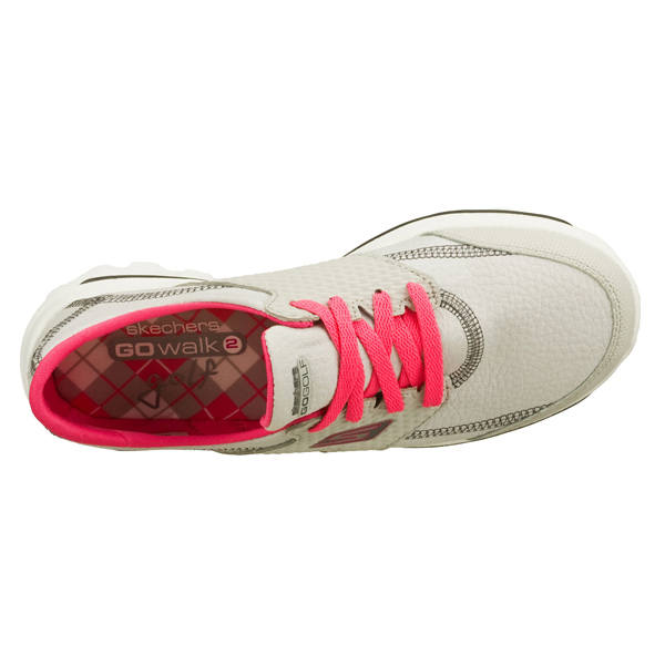Skechers Women GOwalk 2 Golf - Gray/Hot Pink