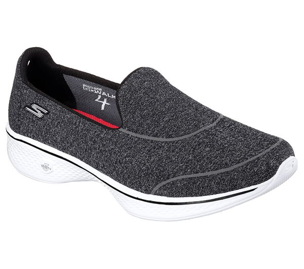 Skechers Women GOwalk 4 - Super Sock Black/White