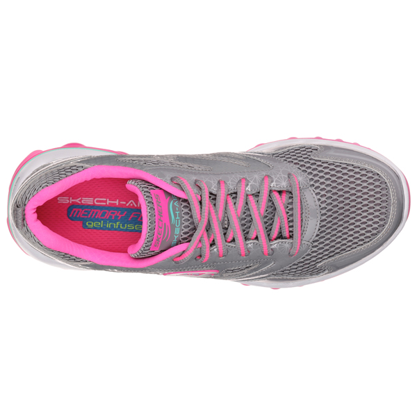 Skechers Women Skech-Air 2.0 - Clear Day Light Gray/Hot Pink