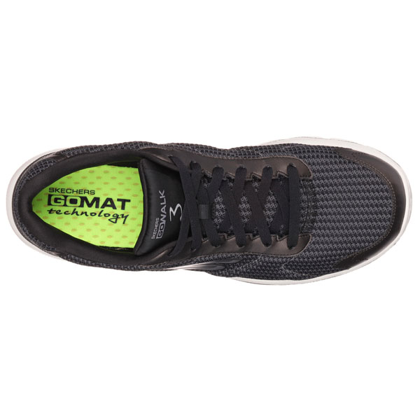 Skechers Men Extra Wide Fit (4E) Shoes - Fitknit Black/White