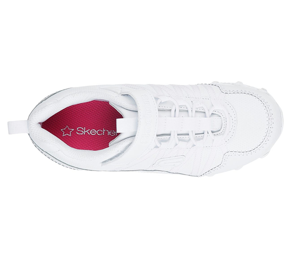 Skechers Girls Bikers II - Grammar Glorious White