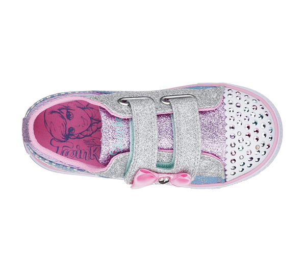 Skechers Girls Twinkle Toes: Shuffles - Dotty Divine Deon Pink