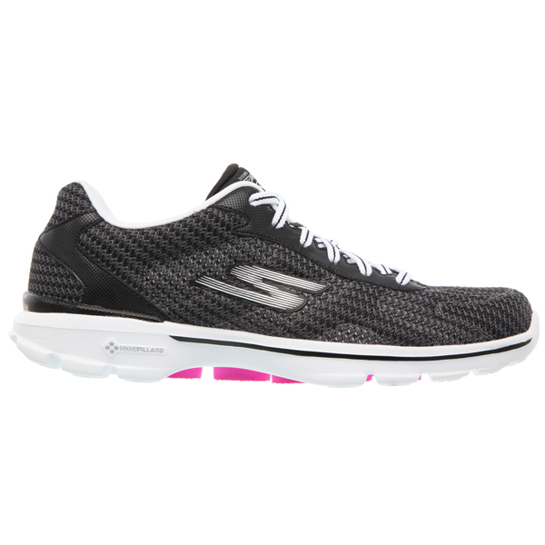 Skechers Women GOwalk 3 - Fitknit Black/White