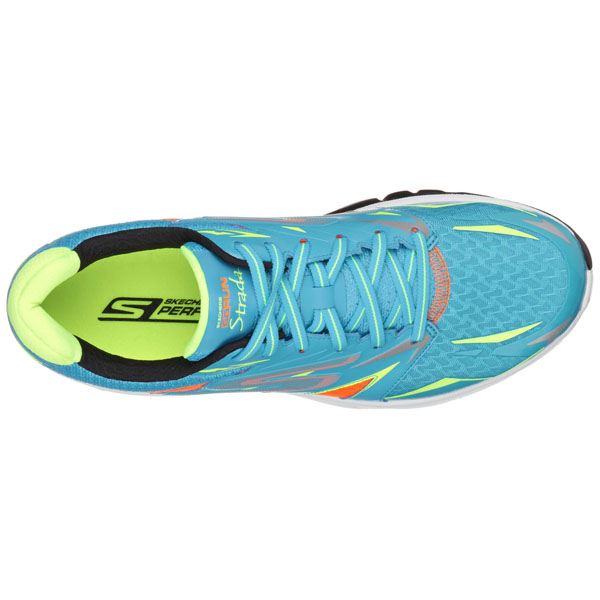 Skechers Men Extra Wide Fit (4E) Shoes - Strada Blue/Lime