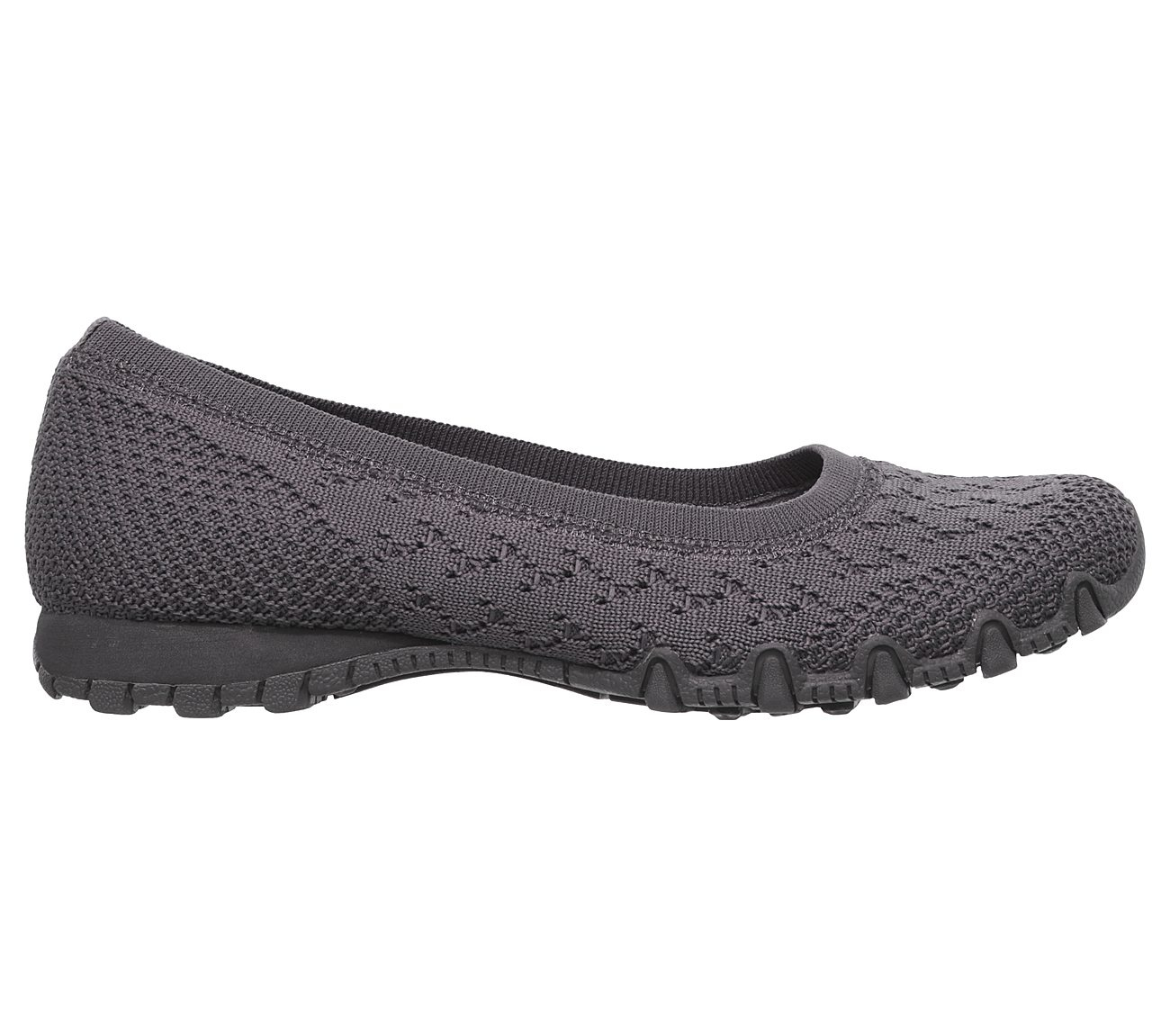 Skechers Women Relaxed Fit: Bikers - Witty Knit Charcoal