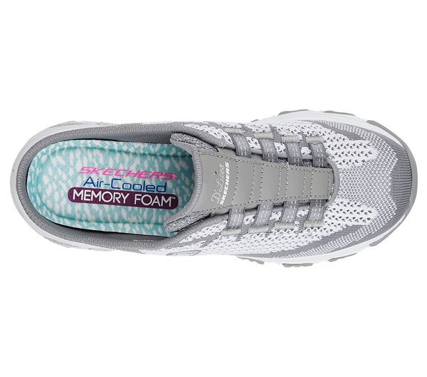 Skechers Women D'Lites - A New Leaf Gray/White