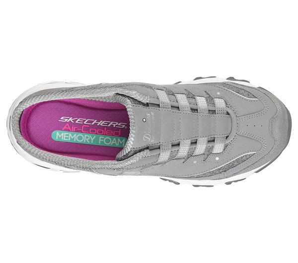 Skechers Women D'lites - Resilient Gray/White