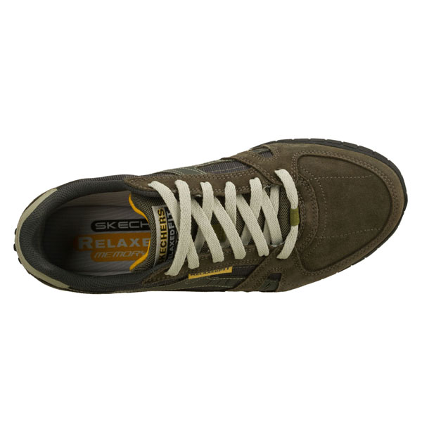 Skechers Men Extra Wide Fit (4E) Shoes - Floater Olive/Black
