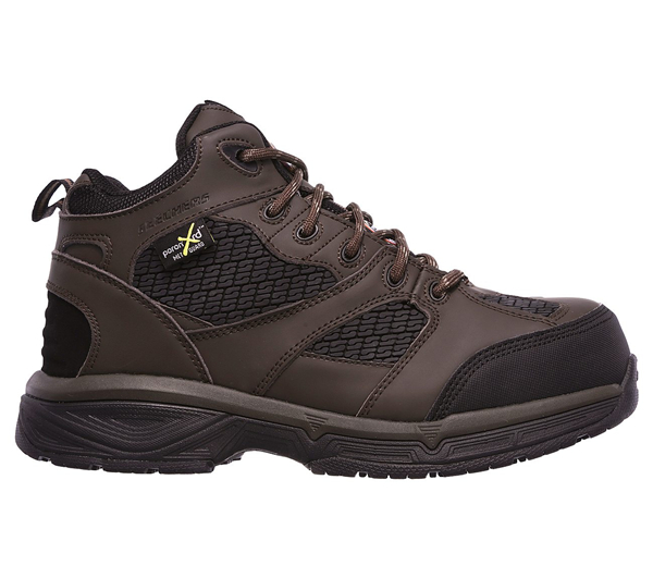 Skechers Men Work: Relaxed Fit Conroe - Centerton Comp Toe Brown