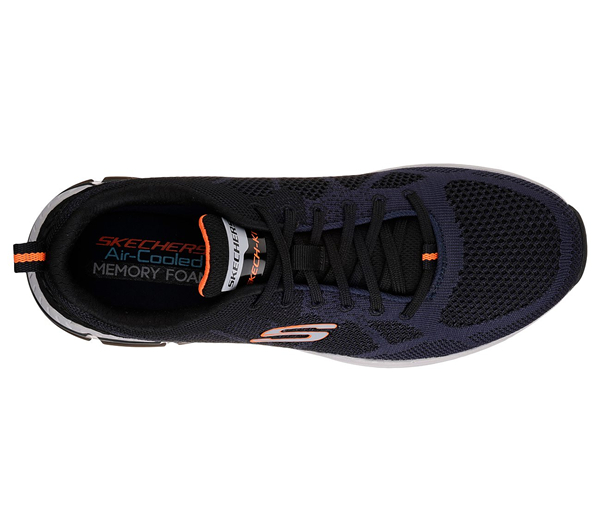 Skechers Men Trontom - Saliano Navy/Orange