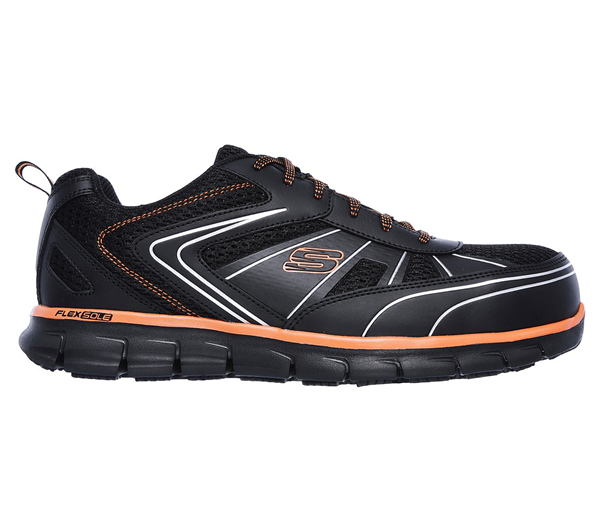 Skechers Men Work: Synergy - Fosston Alloy Toe Black/Orange