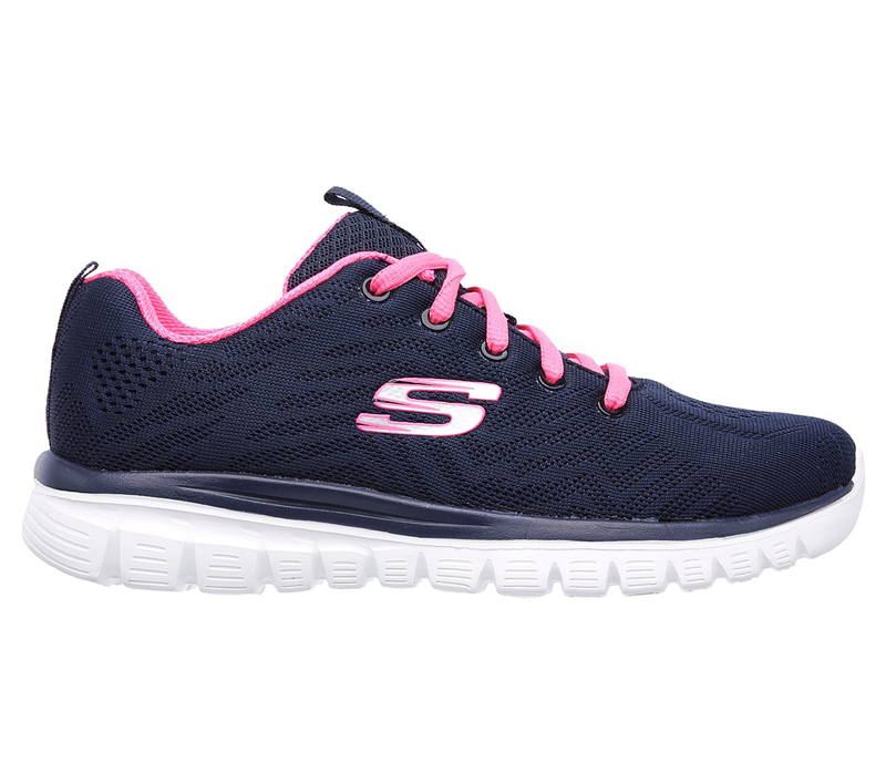 Skechers Women Graceful - Get Connected Navy/Hot Pink