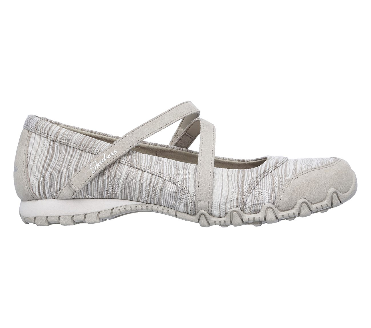 Skechers Women Relaxed Fit: Bikers - Ripples Taupe