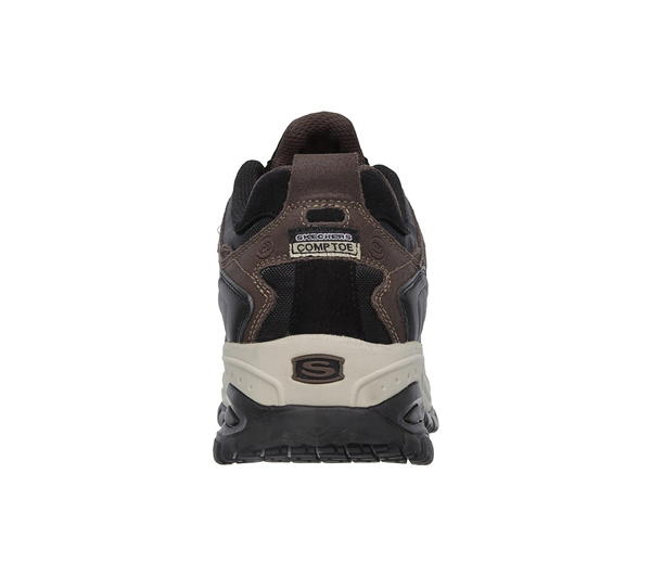 Skechers Men Work: Relaxed Fit - Soft Stride - Grinnell Comp Brown/Black