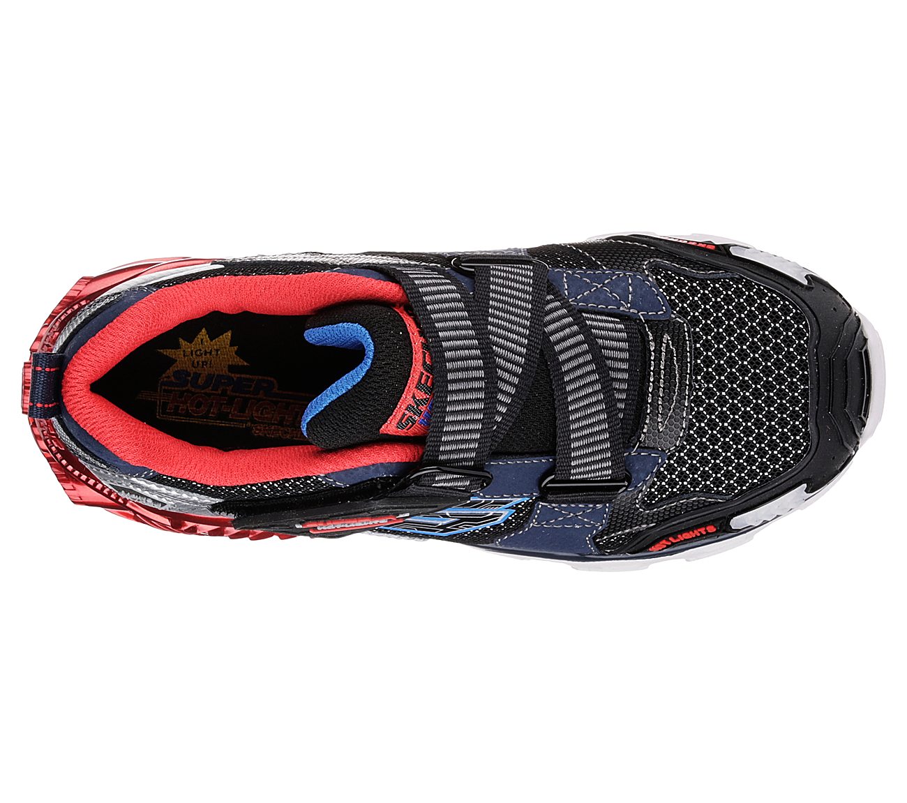 Skechers Boys Lights: Orbitors Navy/Red