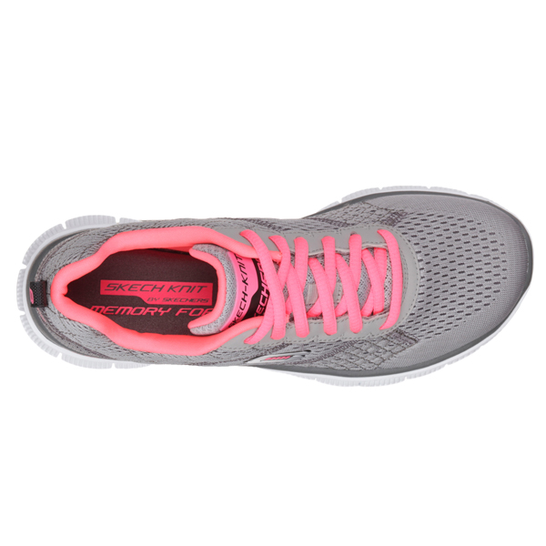 Skechers Women Flex Appeal - Obvious Choice Light Gray/Coral