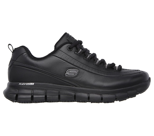 Skechers Women Work: Relaxed Fit Sure Track - Trickel Black