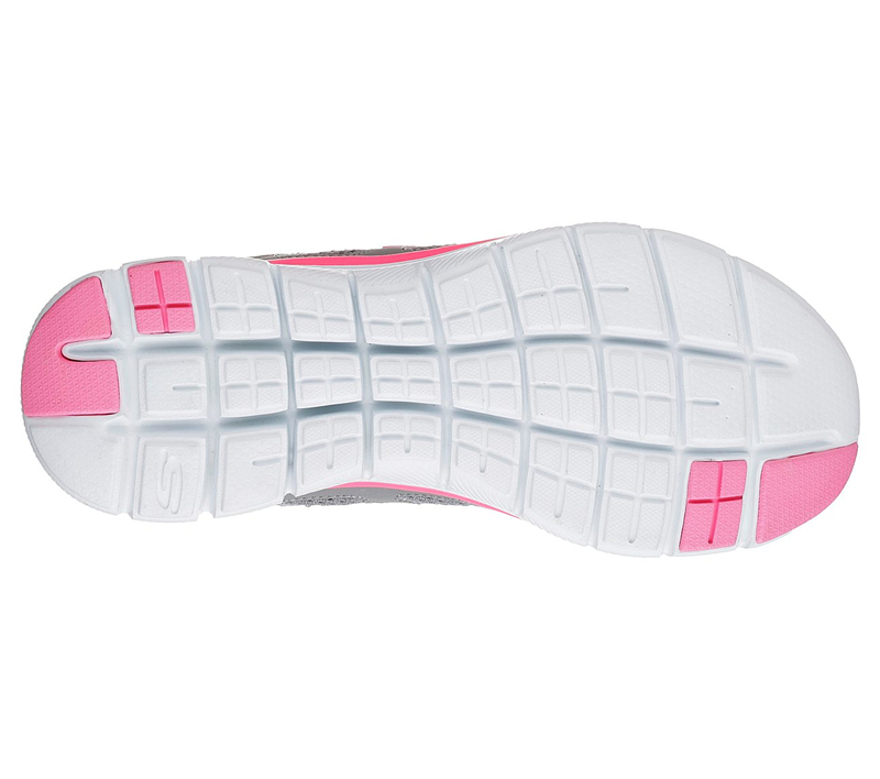 Skechers Women Flex Appeal 2.0 - Simplistic Gray/Hot Pink
