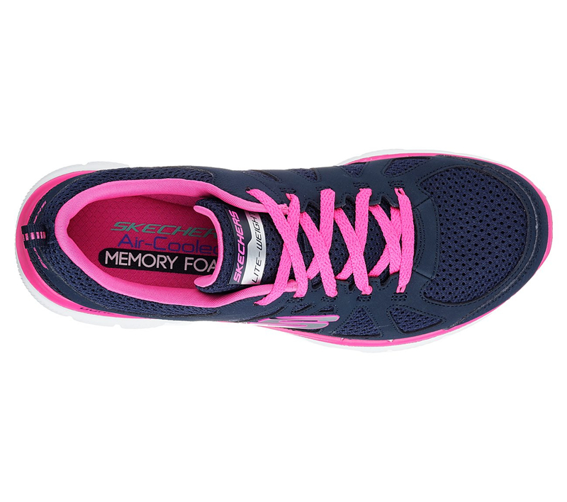 Skechers Women Flex Appeal 2.0 - Simplistic Navy/Hot Pink