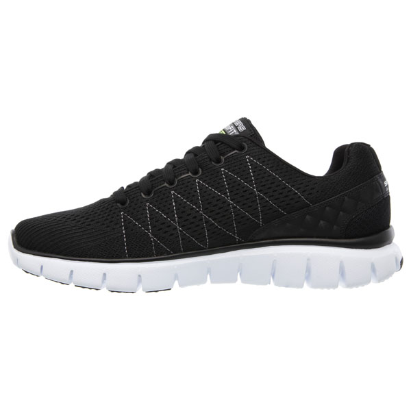Skechers Men Extra Wide Fit (4E) Shoes - Skech-Flex Black/White