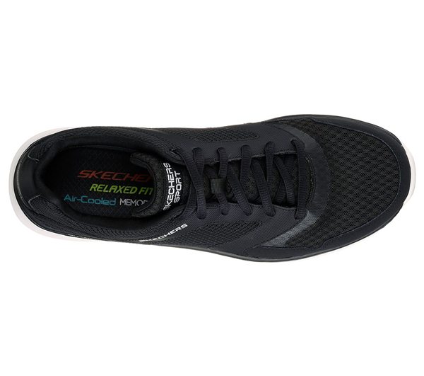 Skechers Men Relaxed Fit: Quantum Flex - Hudzick Black/White