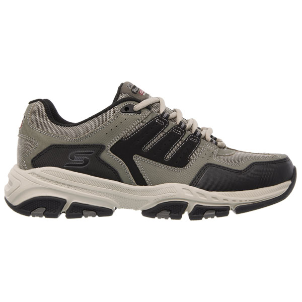 Skechers Men Extra Wide Fit (4E) Shoes - Cross Court TR Olive/Black