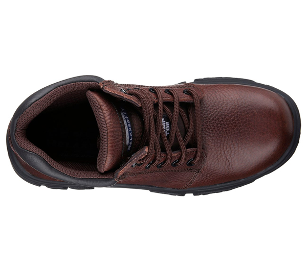 Skechers Women Work: Relaxed Fit Burgin - Taney Comp Toe Dark Brown