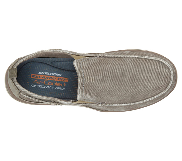 Skechers Men Relaxed Fit: Elected - Drigo Taupe