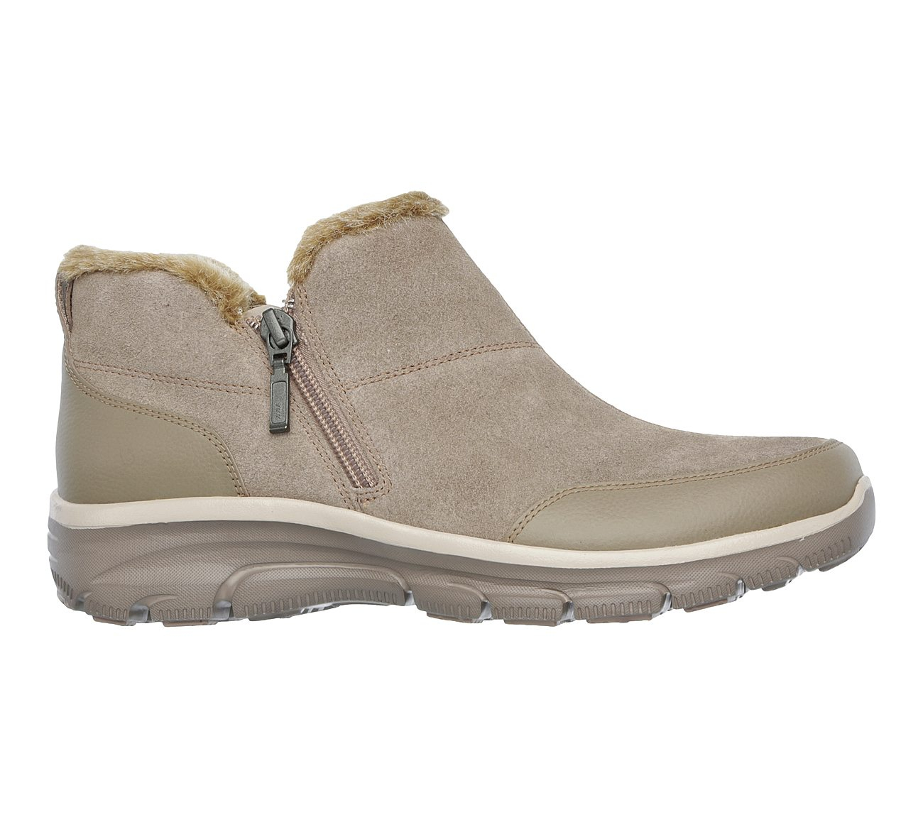 Skechers Women Relaxed Fit: Easy Going - Zip It Taupe